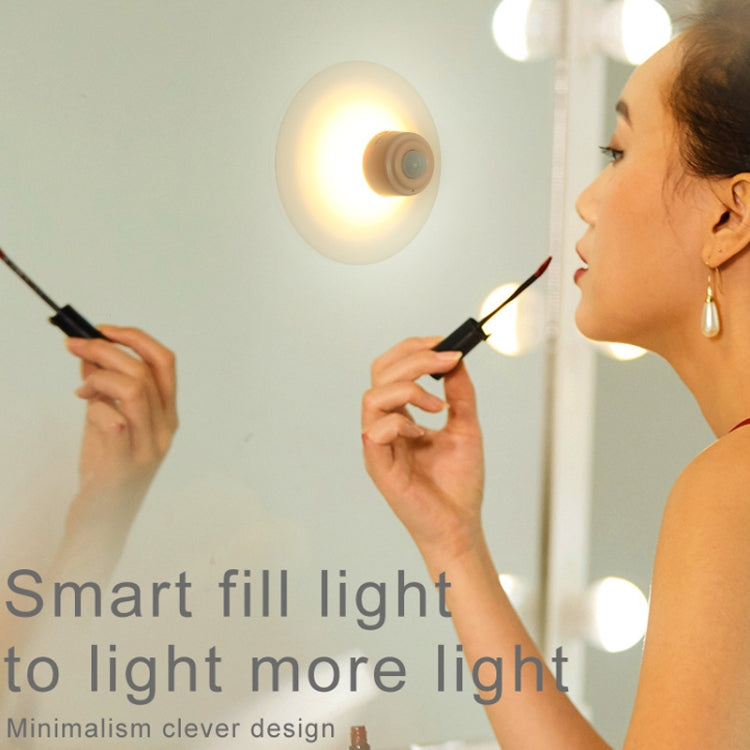 Rechargeable Suction Cup Type Human Body Infrared Sensor Smart LED Night Light(White)