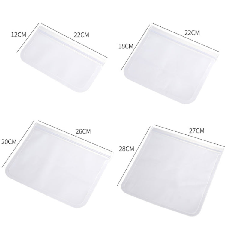 10pcs EVA Refrigerator Reusable Food Airtight Peservation Bag, Size: Medium