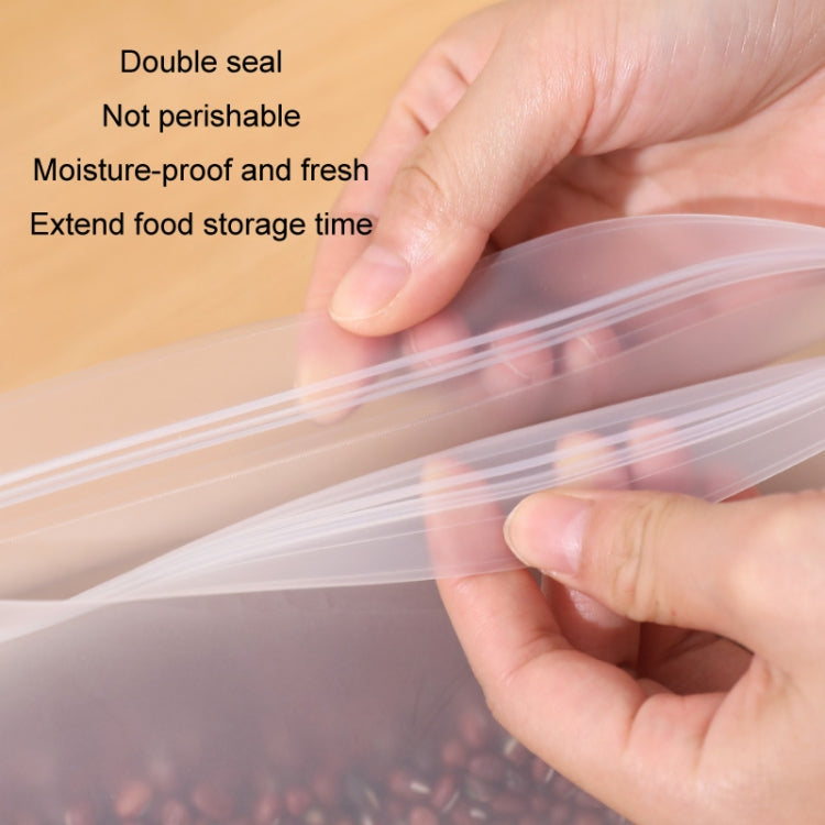 10pcs EVA Refrigerator Reusable Food Airtight Peservation Bag, Size: Medium