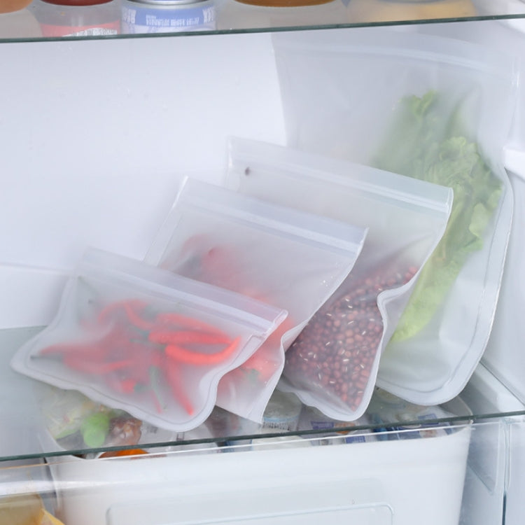 10pcs EVA Refrigerator Reusable Food Airtight Peservation Bag, Size: Large
