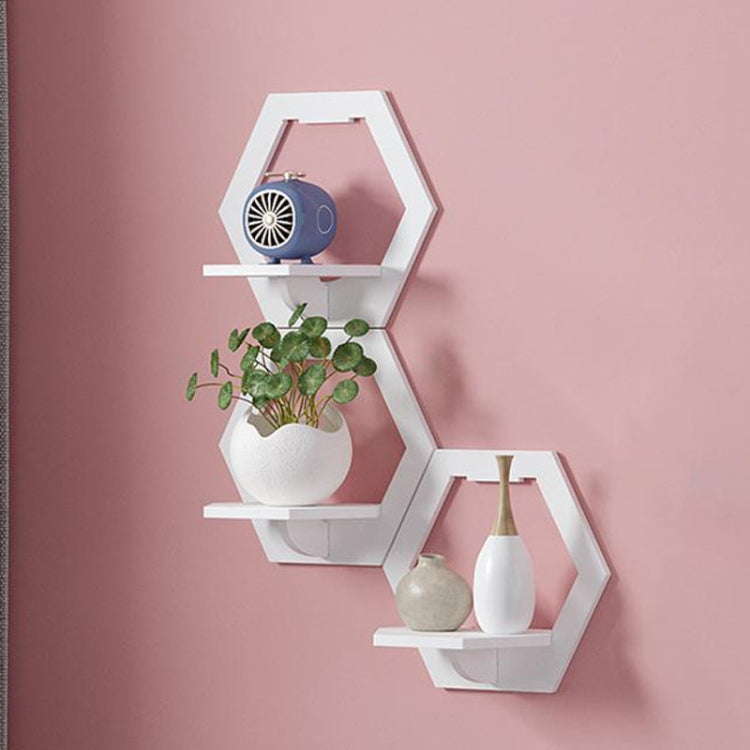 Round  Wall Hanging Shelf Flower Pot Multifunctional Storage Box Room Decoration
