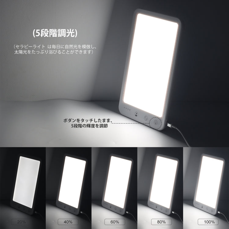 JSK-30 LED Timing Intelligent Dimming SAD Therapy Lamp, Specification: With Power Line