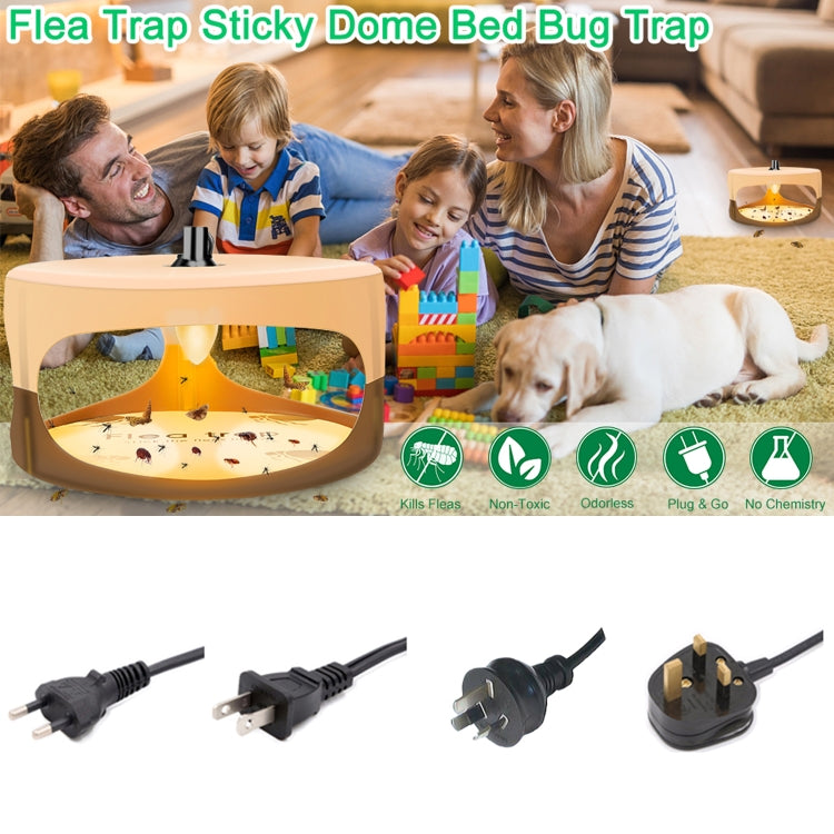 2pcs SK111 Pet Household Flea Lamp Flea Sticky Trapper Flea Capture Device(US Plug)