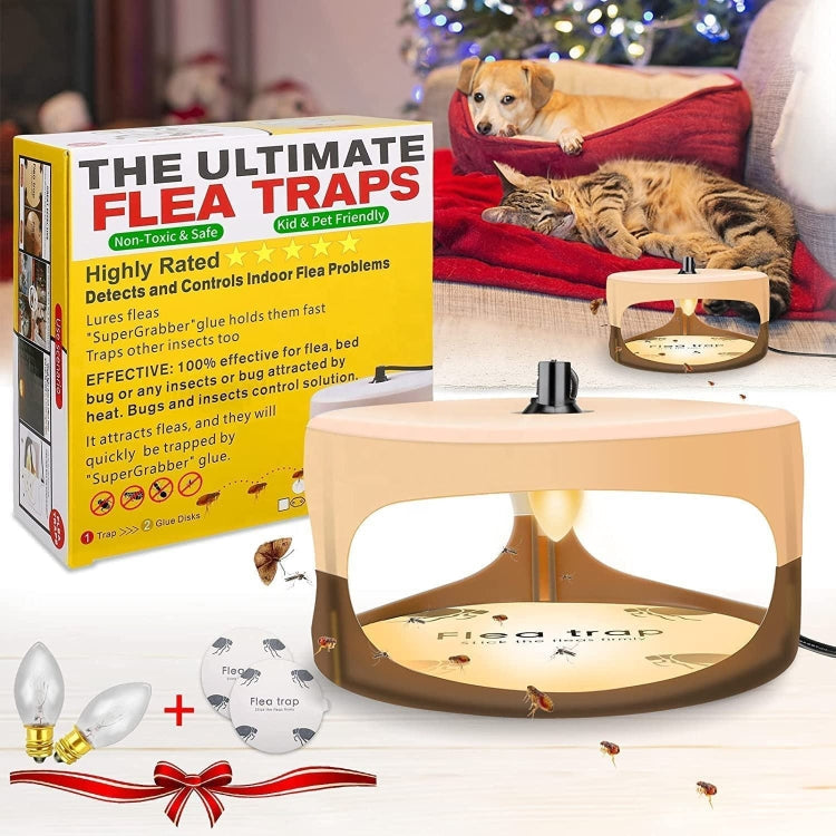 2pcs SK111 Pet Household Flea Lamp Flea Sticky Trapper Flea Capture Device(AU Plug)