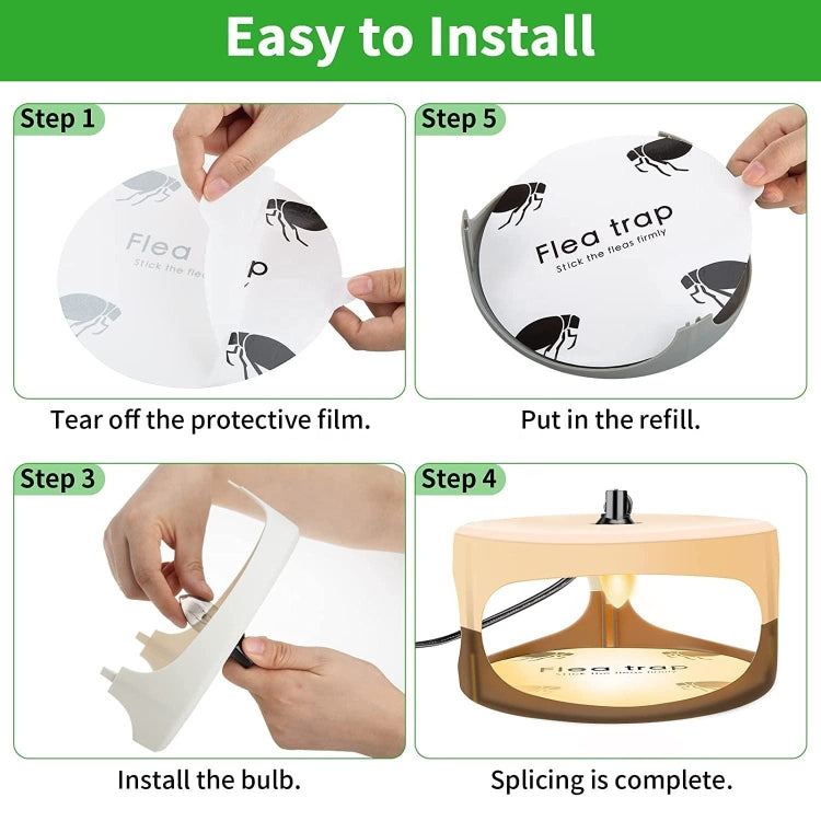 2pcs SK111 Pet Household Flea Lamp Flea Sticky Trapper Flea Capture Device(UK Plug)