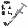 Toilet Pipe Dredger Toilet Sewer Floor Drain Clogged Household High Pressure Pneumatic Tool(Gray)