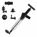 Toilet Pipe Dredger Toilet Sewer Floor Drain Clogged Household High Pressure Pneumatic Tool(Black)