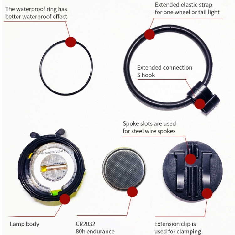 Ladybug Wheel Light Children Balance Bike Bicycle Hub Light, Color: Manual Red