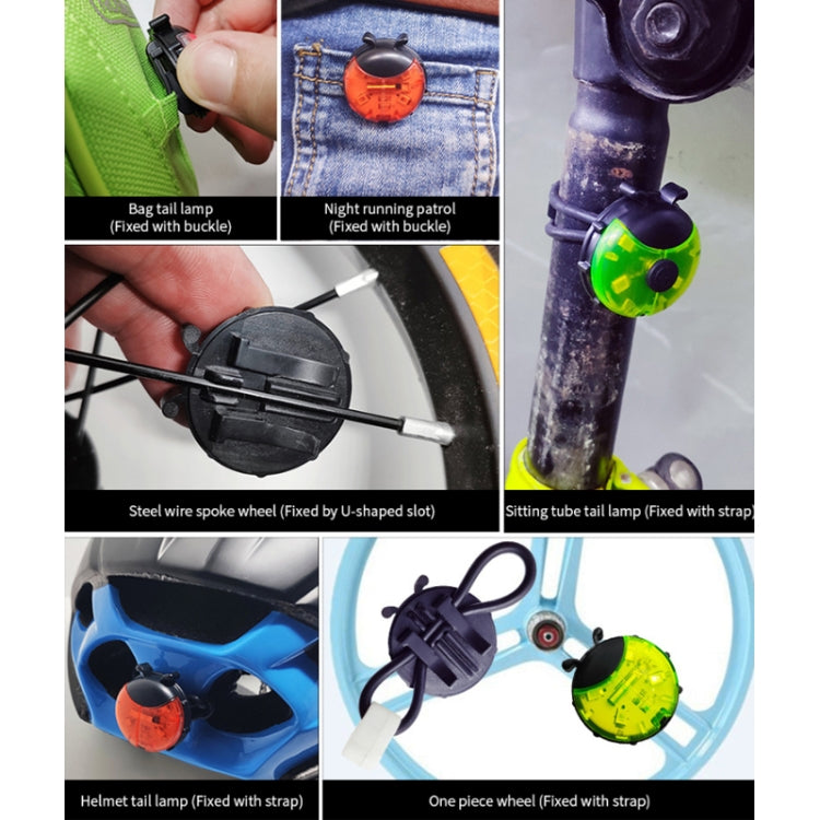 Ladybug Wheel Light Children Balance Bike Bicycle Hub Light, Color: Manual Red