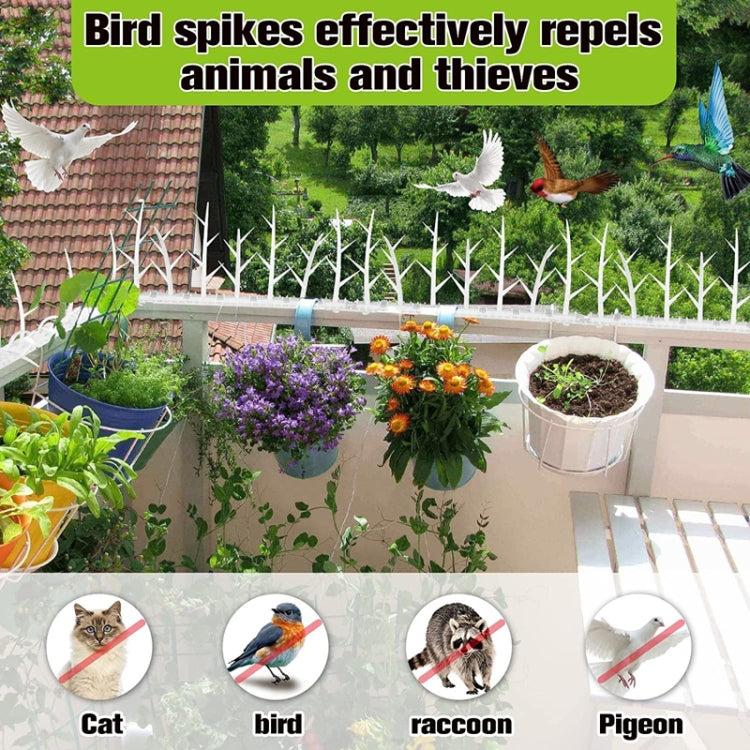 SK477 6pcs Plastic Anti-bird Thorn Anti-theft Anti-cat Thorn Electric Tree Branch Bird Repellent Thorn