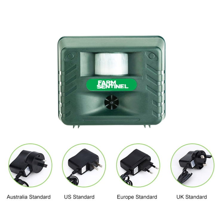 SK131 Garden Outdoor Ultrasonic Rat Repeller Snake Repelle Farm Animal Driving Device(EU Plug)