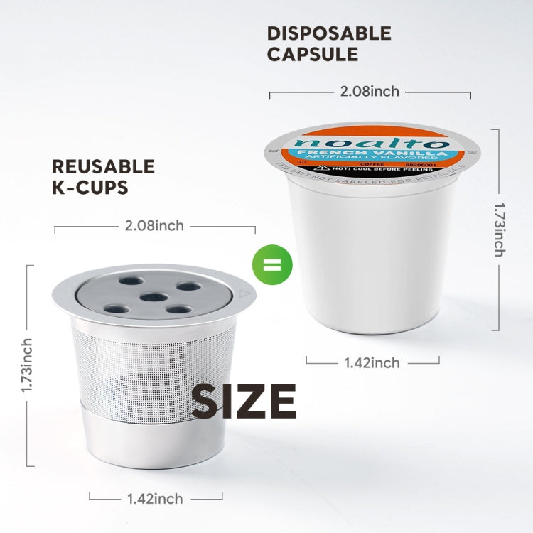 For Keurig K-Supreme Plus Coffee Machine Reusable Stainless Steel Filter Five-hole K Cup