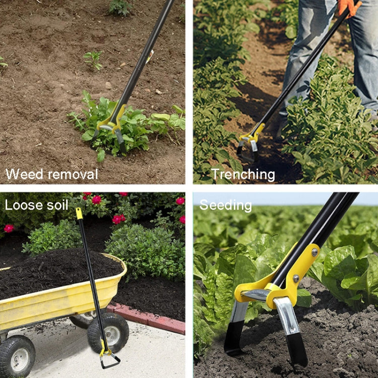 MYL-10 Stirrup Ring Weeding Hoes Garden Tools, Specification:  4 Sections 1.6m