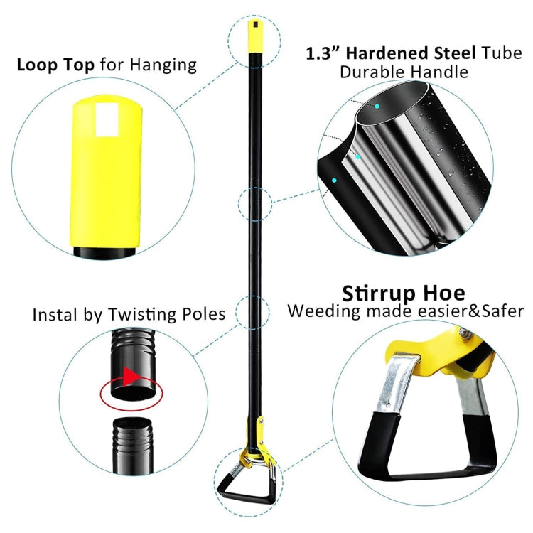 MYL-10 Stirrup Ring Weeding Hoes Garden Tools, Specification:  5 Sections 2.0m