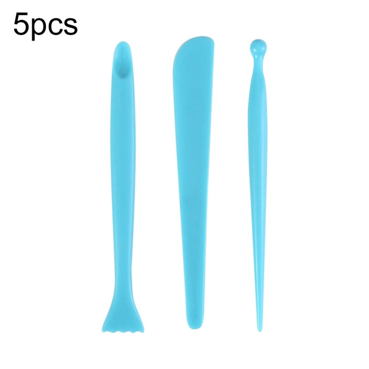 5 Sets Plastic Sculpture Clay Pottery Tool Knife Set(3pcs/Set)