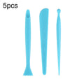 5 Sets Plastic Sculpture Clay Pottery Tool Knife Set(3pcs/Set)