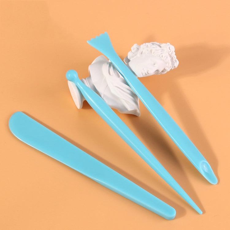 5 Sets Plastic Sculpture Clay Pottery Tool Knife Set(3pcs/Set)
