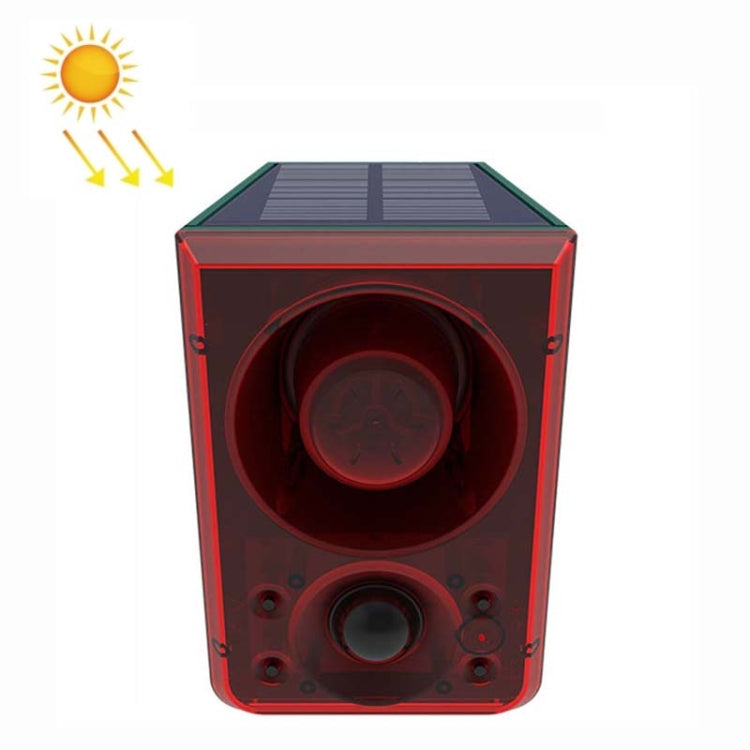 N911N Solar Alarm Infrared Sensor Sound And Light Blast Warning Light Animal Repeller(English Version)