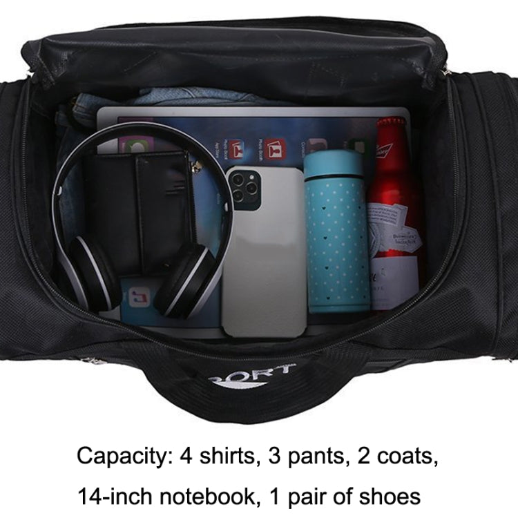 LXZ173 Large Capacity Shoulder Portable Travel Storage Bag(Black)