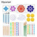 35pcs/set Dot Painting Mandala Pottery Decoration DIY Spiral Wand Tool Set