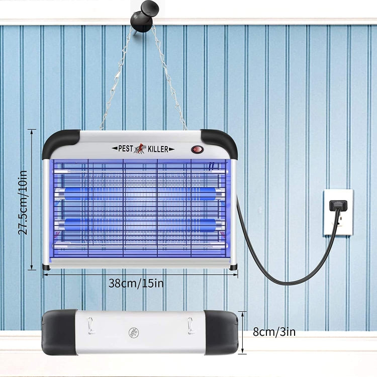 SK611 Indoor Household 20W Electric Shock Mosquito Killer Lamp High Voltage Hotel Fly Killer Lamp(UK Plug)