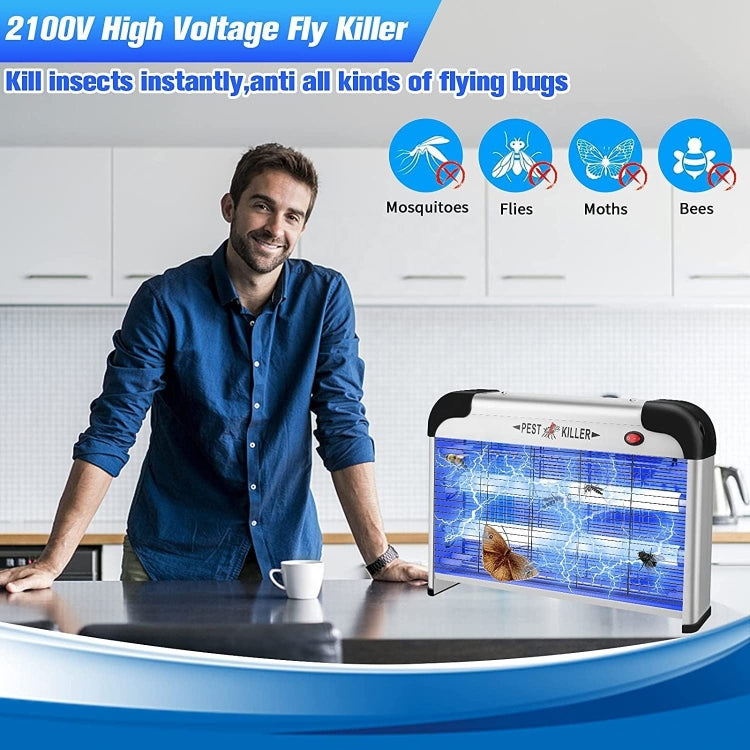 SK611 Indoor Household 20W Electric Shock Mosquito Killer Lamp High Voltage Hotel Fly Killer Lamp(US Plug)