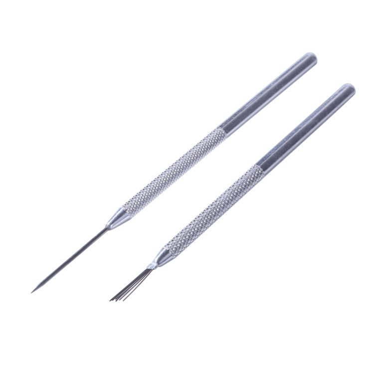 5pcs Ceramic Aluminum Rod Puncher DIY Clay Art Supplies(Seven Needles)