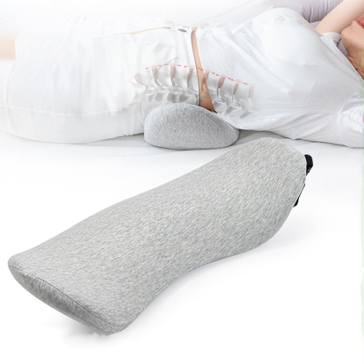 Memory Cotton Lumbar Pillow Sleep Waist Support Lumbar Cushion Pregnant Pelvic Pillow(Dark Gray)