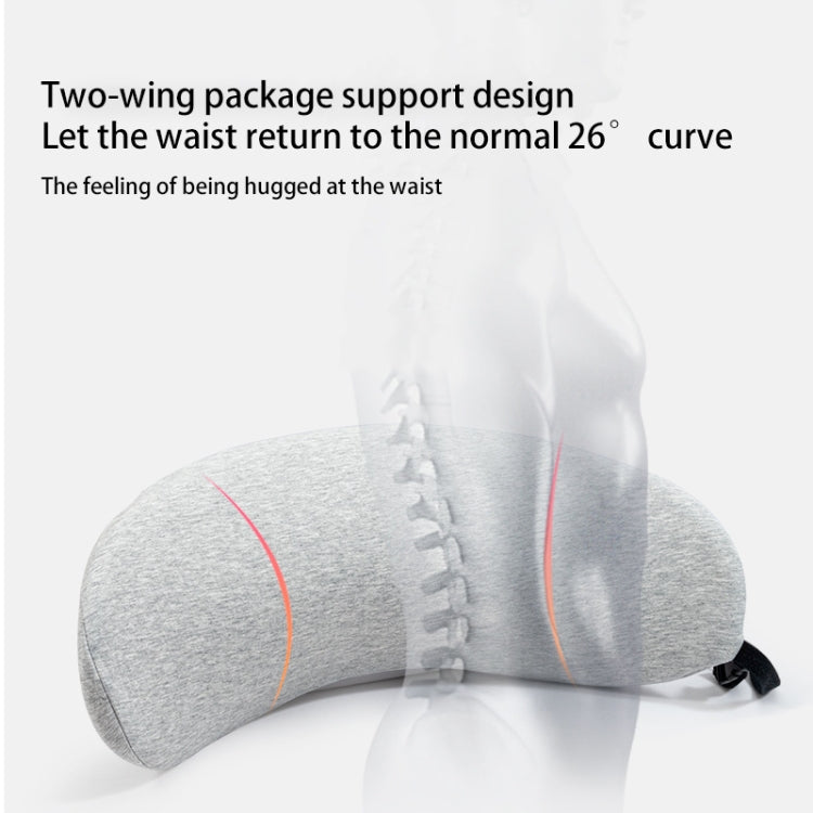 Memory Cotton Lumbar Pillow Sleep Waist Support Lumbar Cushion Pregnant Pelvic Pillow(Dark Gray)
