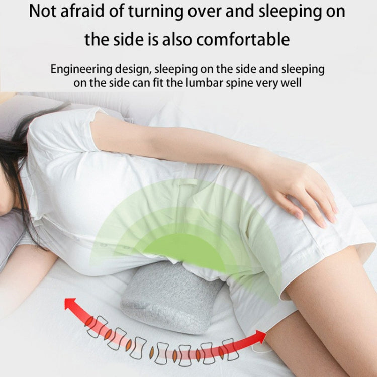 Memory Cotton Lumbar Pillow Sleep Waist Support Lumbar Cushion Pregnant Pelvic Pillow(Pink)
