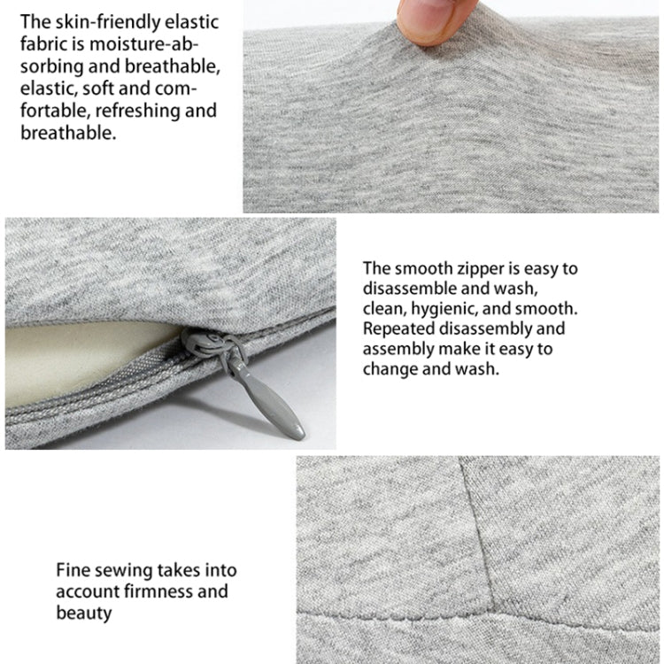 Memory Cotton Lumbar Pillow Sleep Waist Support Lumbar Cushion Pregnant Pelvic Pillow(Light Grey)