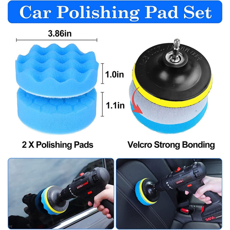 26pcs/set WRS-CS29 Car Wash Cleaning Brush Set Car Interior Crevice Cleaning Electric Drill Brush