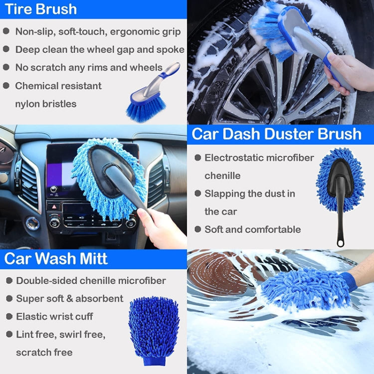 26pcs/set WRS-CS29 Car Wash Cleaning Brush Set Car Interior Crevice Cleaning Electric Drill Brush