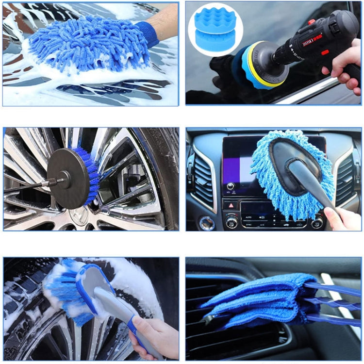 26pcs/set WRS-CS29 Car Wash Cleaning Brush Set Car Interior Crevice Cleaning Electric Drill Brush