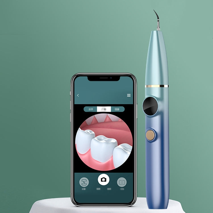 FY-B700 Visual Ultrasonic Scaler Tartar Calculus Tooth Stain Remover Dental Beauty Instrument(Blue Gradient)