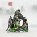 Stone Fish Tank Landscape Simulation Resin Aquarium Decorative Ornament, Style: Cave Mountain C