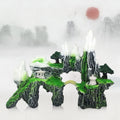Stone Fish Tank Landscape Simulation Resin Aquarium Decorative Ornament, Style: Yu Mountain