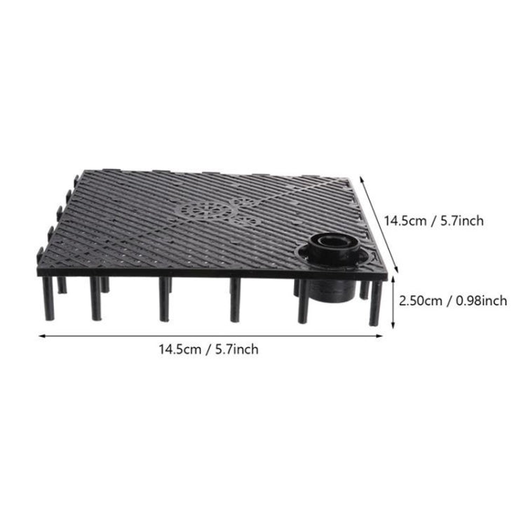 8pcs Fish Tank Bottom Filter Board Sand Mat(White Tablet)