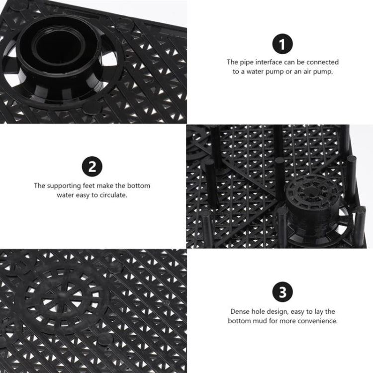 8pcs Fish Tank Bottom Filter Board Sand Mat(White Tablet)