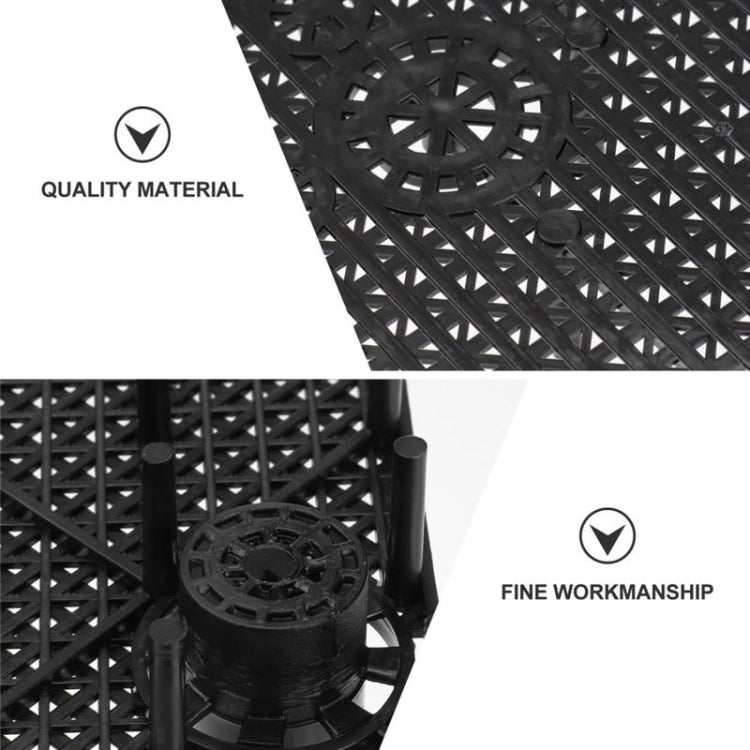 8pcs Fish Tank Bottom Filter Board Sand Mat(Black Socket)