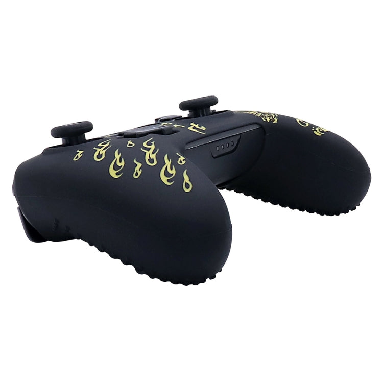For Nintendo Switch Pro Game Handle Soft Shock Absorbing Silicone Protective Sleeve(Bronze)