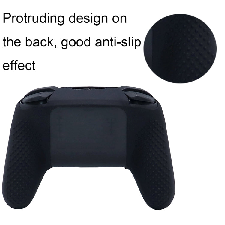 For Nintendo Switch Pro Game Handle Soft Shock Absorbing Silicone Protective Sleeve(Bronze)