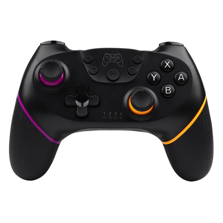 For Nintendo Switch Pro Wireless Bluetooth Handle with Macro Programming & Somatosensory Wake-up(Purple Orange)