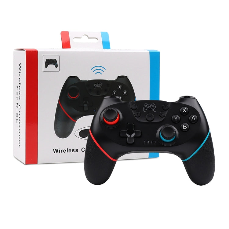 For Nintendo Switch Pro Wireless Bluetooth Handle with Macro Programming & Somatosensory Wake-up(Black Red Blue)