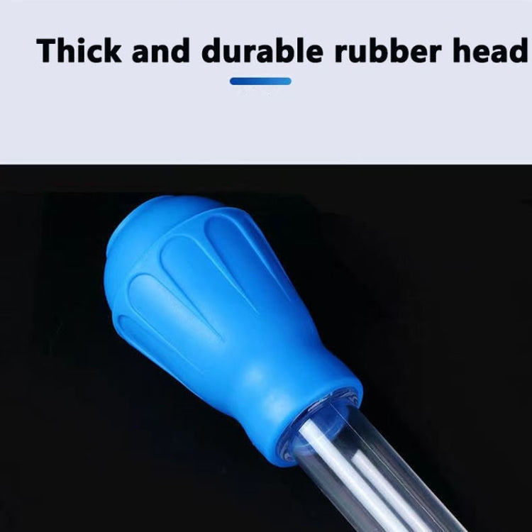Small Fish Tank Water Change Suction Pooper Manual Mini Suction Tube(Blue)