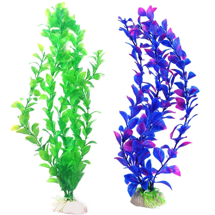25cm Fish Tank Simulation Water Plants Aquarium Fish Tank Decoration Plastic Water Plants(Green)
