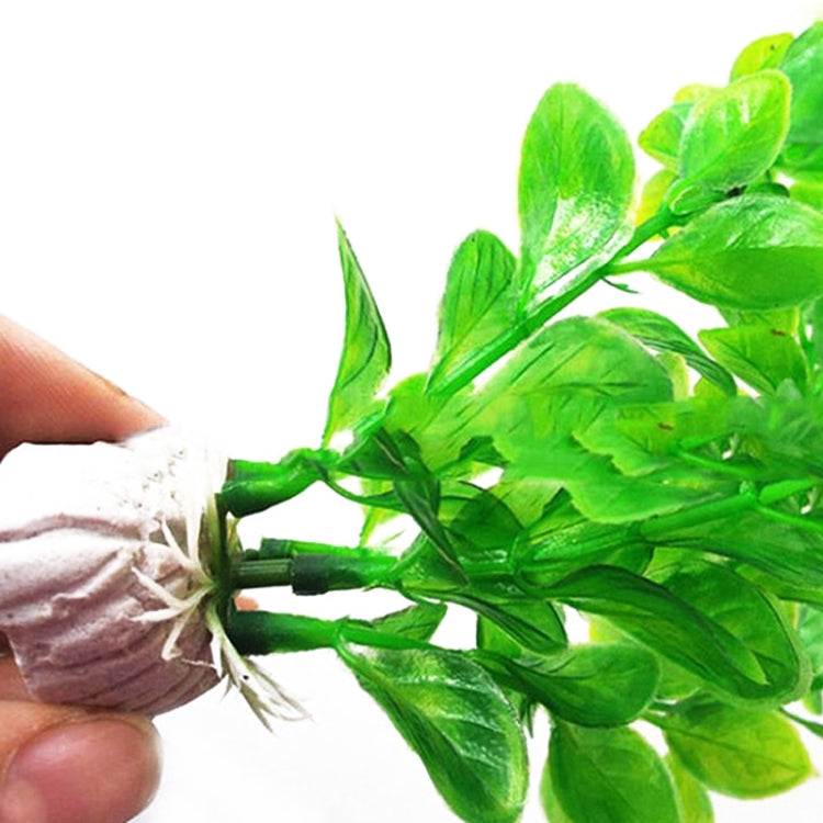 25cm Fish Tank Simulation Water Plants Aquarium Fish Tank Decoration Plastic Water Plants(Green)