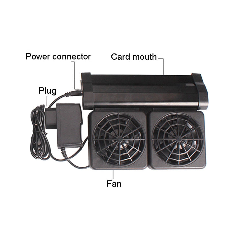 Fish Tank Cooling Fan Cooling Silent Aquarium Fan, Specification: 2 Head US Plug