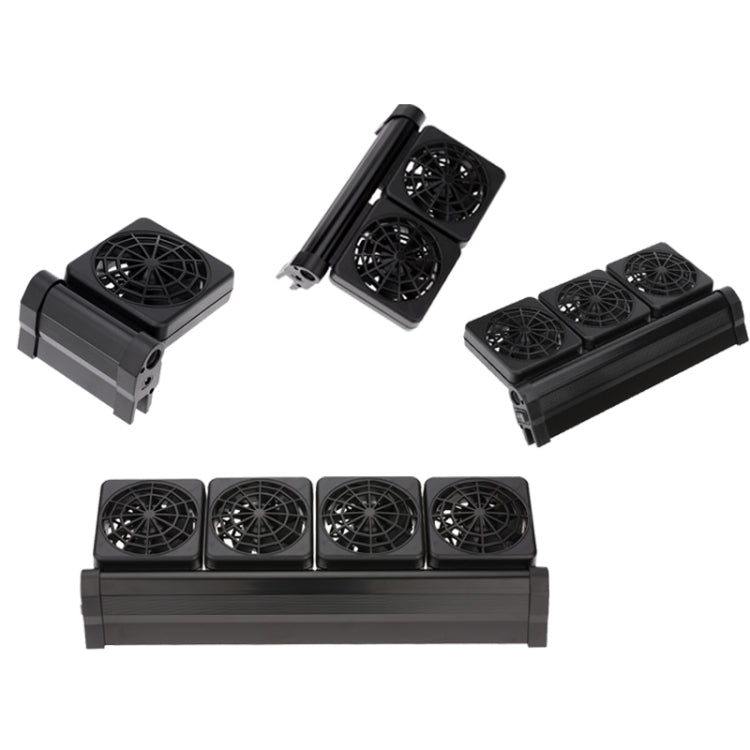 Fish Tank Cooling Fan Cooling Silent Aquarium Fan, Specification: 2 Head UK Plug