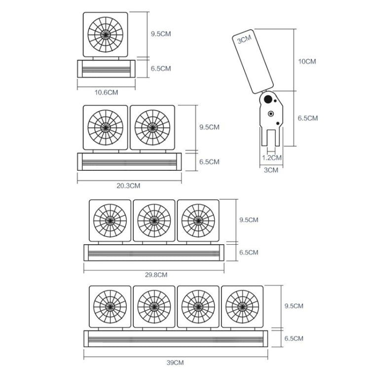 Fish Tank Cooling Fan Cooling Silent Aquarium Fan, Specification: 2 Head UK Plug